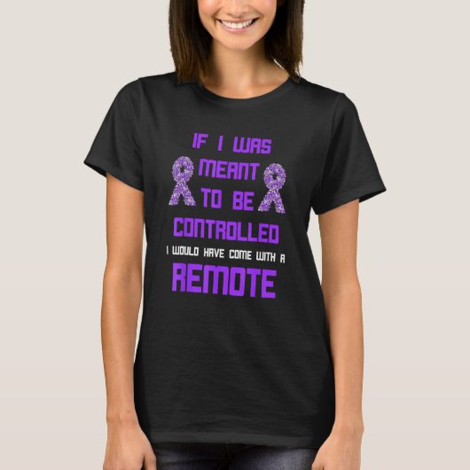 Domestic Violence Awareness Remote World Narcissis Tシャツ (正面)