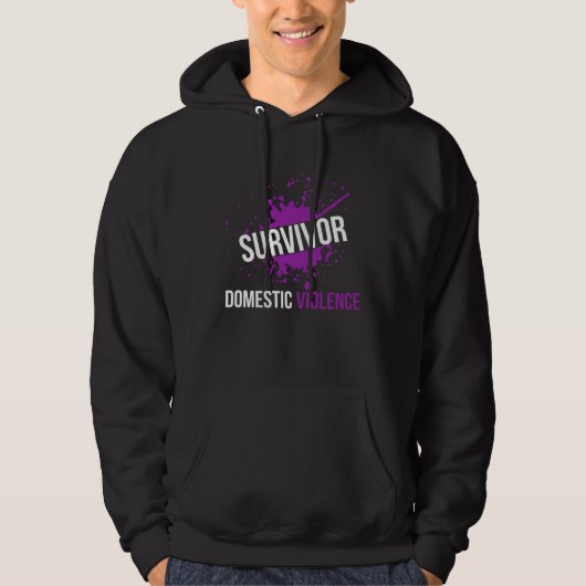 Domestic Violence Awareness Survivor   4 パーカ (正面)