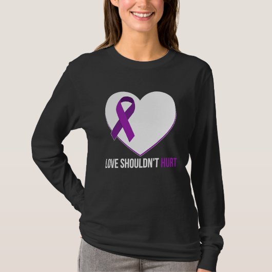 Domestic Violence Awareness Survivor  Heart Tシャツ (正面)