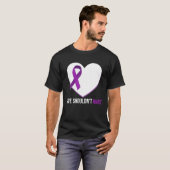 Domestic Violence Awareness Survivor  Heart Tシャツ (正面フル)