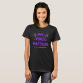 Domestic Violence Awareness Voice World Narcissist Tシャツ (正面フル)