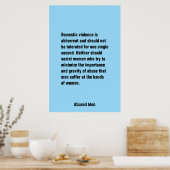 Domestic Violence Is Abhorrent And Should … ポスター (キッチン)