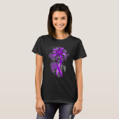 Domestic Violence Survivor Emotional Purple Wings  Tシャツ (正面フル)