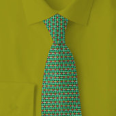 Dominica Flag Brick Pattern ネクタイ