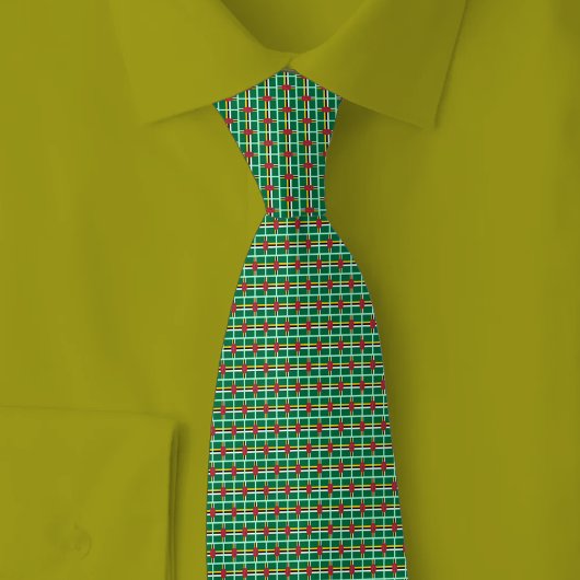 Dominica Flag Brick Pattern ネクタイ