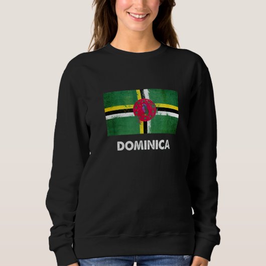 Dominica Flag  Dominican  2 スウェットシャツ (正面)