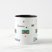 Dominica Roots Pattern Mug | Caribbean Flag マグカップ (中央)