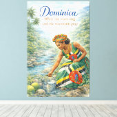 Dominica Where the Rivers Sing and the Mountains キャンバスプリント (インサイチュ (ウッドフロア))
