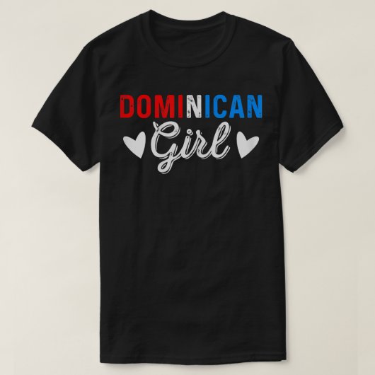 Dominican Girl, Dominican Republic Santo Domingo T Tシャツ (デザイン正面)