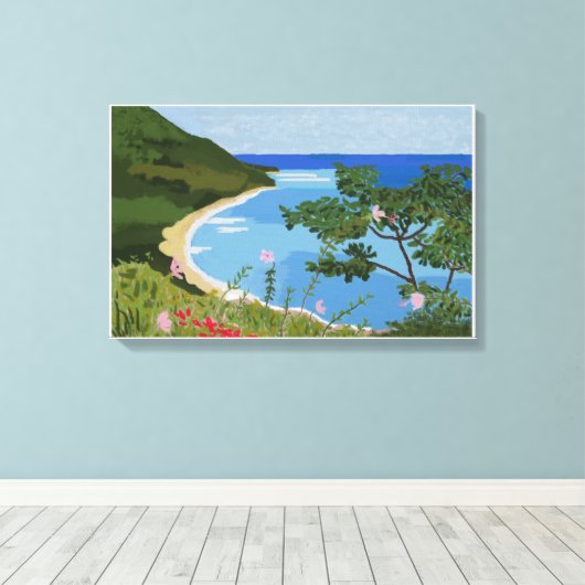 dominican landscape キャンバスプリント (インサイチュ (ウッドフロア))