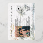 Dominican Republic Destination Wedding Passport 箔招待状 (裏面)