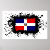 Dominican Republic Flag ポスター (正面)