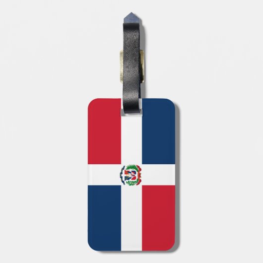 Dominican Republic flag ラゲッジタグ (裏面縦)