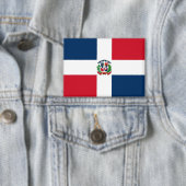 Dominican Republic Flag Bandera Dominicana Button 缶バッジ (インサイチュ)