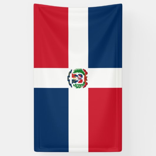 Dominican Republic flag Banner 横断幕 (縦)