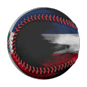 Dominican Republic flag brush stroke 野球ボール (正面左)