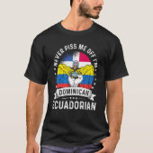 Dominican Republic Flag Ecuador Grown  Humor Pride Tシャツ (正面)