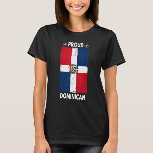 Dominican Republic Flag For Men & Proud Dominican  Tシャツ (正面)