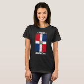 Dominican Republic Flag For Men & Proud Dominican  Tシャツ (正面フル)