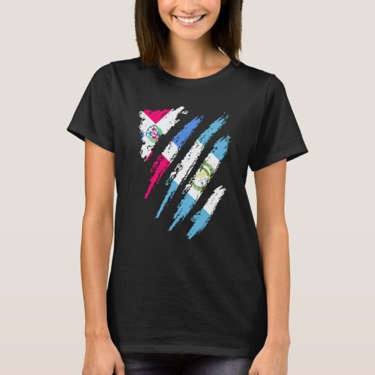 Dominican Republic Flag Guatemala Grown Country St Tシャツ (正面)