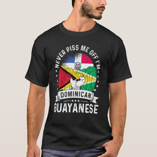 Dominican Republic Flag Guayanese Grown  Humor Pri Tシャツ (正面)
