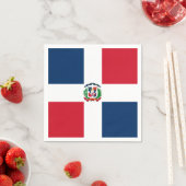 Dominican Republic flag Paper Napkin スタンダードカクテルナプキン (インサイチュ)