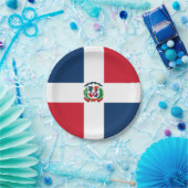 Dominican Republic flag Paper Plate ペーパープレート (パーティー)