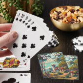 Dominican Republic Illustration Travel Art Vintage トランプ (インサイチュ)