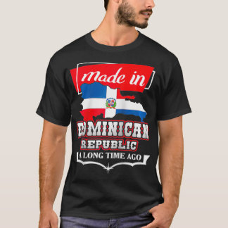 Dominican Republic Long Ago Country Flag DR Nati Tシャツ