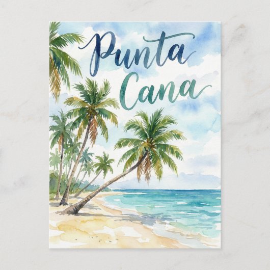 Dominican Republic Punta Cana Beach ポストカード (正面)