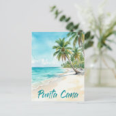 Dominican Republic Punta Cana Beach ポストカード (スタンド正面)