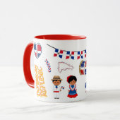 Dominican Republic Travel Mug – Island Paradise A マグカップ (正面左)