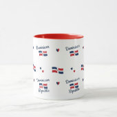 -Dominican Roots Pattern Mug | Caribbean Flag マグカップ (中央)