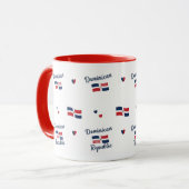 -Dominican Roots Pattern Mug | Caribbean Flag マグカップ (正面左)