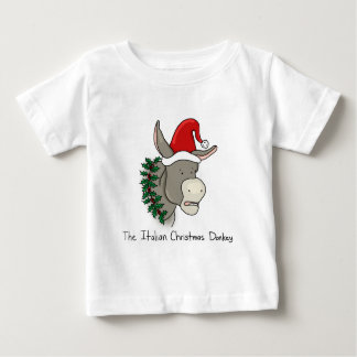 Dominickイタリアンなクリスマスのろば ベビーTシャツ