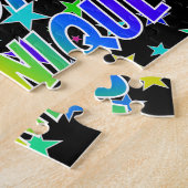 "DOMINIQUE"名、おもしろい"ハッピーバースデー" ジグソーパズル (側面)