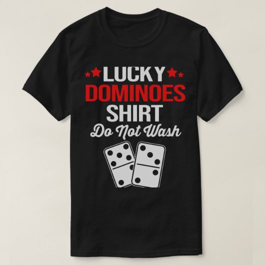 Dominoおもしろい Playerこれは私の幸運である Tシャツ (デザイン正面)