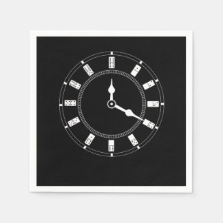 Domino Clock Dominoes Tiles Puzzler Game Gift スタンダードカクテルナプキン