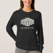 Domino Effect Falling Domino Tiles Retro Board Gam Tシャツ (正面)