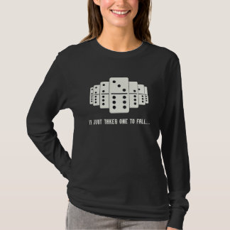 Domino Effect Falling Domino Tiles Retro Board Gam Tシャツ