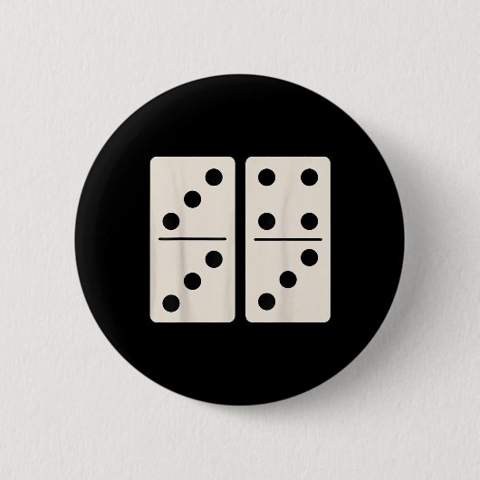 Domino Game 6 7 Funny 67 Alpha Slang Gen Z Brainro 缶バッジ (正面)