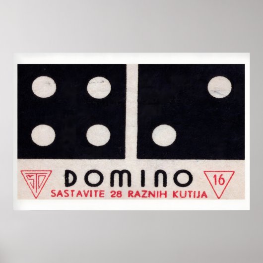 Domino - Matchbox Print - Aesthetic Wall Art ポスター (正面)