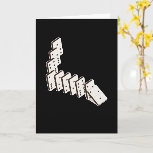 Dominoes Dominoe Game Game Night カード (黄色い花)