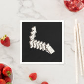 Dominoes Dominoe Game Game Night スタンダードカクテルナプキン (インサイチュ)