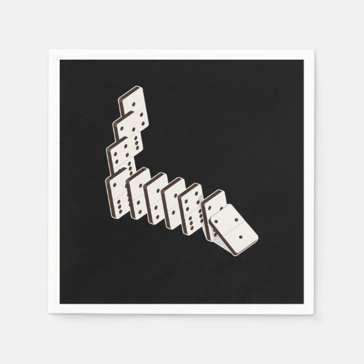 Dominoes Dominoe Game Game Night スタンダードカクテルナプキン (正面)