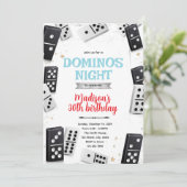 Dominos game night party invitation 招待状 (スタンド正面)