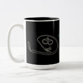 DOMMEのために上がりました ツートーンマグカップ (左)