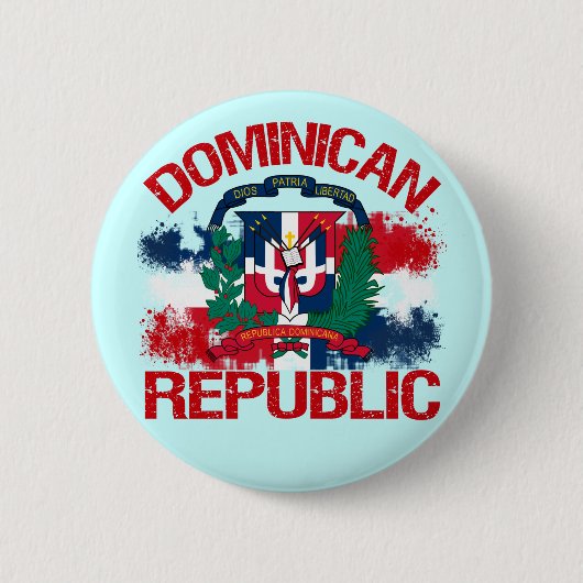 Domonican共和国 缶バッジ (正面)