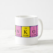 Domonkos定期的なテーブル名mug コーヒーマグカップ (正面右)
