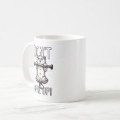 Don'与え Up - Cute Catトレーニング やる気を起こさせる コーヒーマグカップ (正面左)